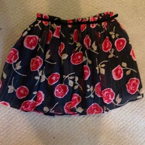 Kate Spade skirt girls size 8 chiffon with gold metallic threading through it